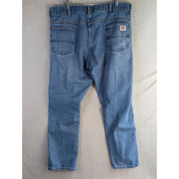 Vintage Round House Jeans Mens 40x30 Blue Straight Leg Medium Wash READ - Picture 2 of 16
